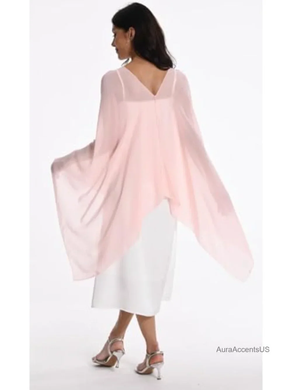 Chiffon Capelet Shawl Wraps for Bridesmaid Wedding Evening Party Cover Up